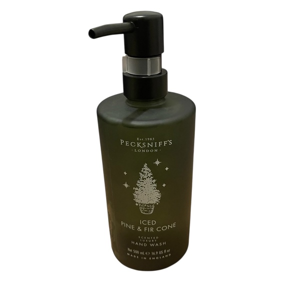 Pecksniff’s Iced Pine & Fir Cone Luxury Hand Wash | 16.9 oz Green Glass Bottle - Picture 1 of 1